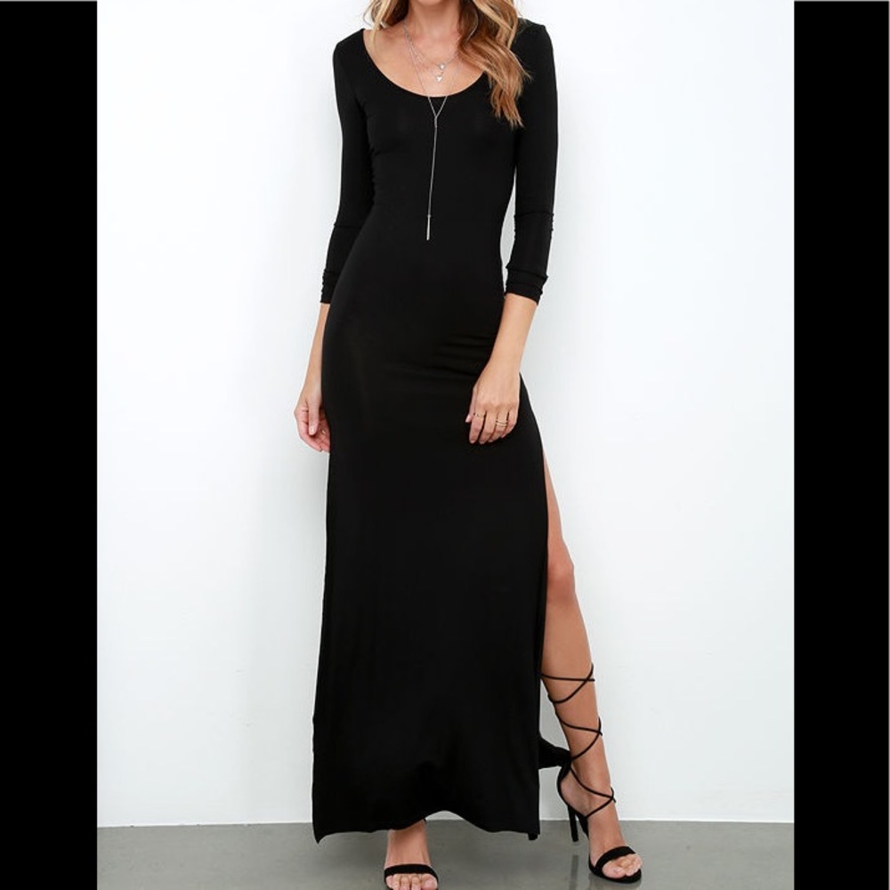 NWT Amuse Society Camille Scoop Neck Maxi Dress